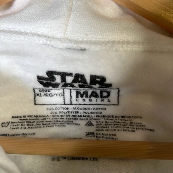 Star Wars White Character Group Hoodie pullover- Brand New- Men X-Large‎ - Picture 4 of 6